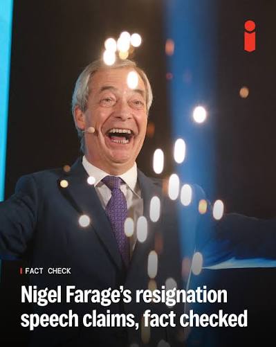 Nigel Farage claimed he was attacked by a mob at a pub and that women cannot wear jewellery in London during an impassioned speech which comes as he fights for his political