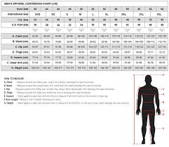 alpinestars size charts