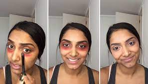Use a red or orange lipstick or makeup product. How To Cover Up Dark Under Eye Circles