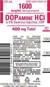 Ndc 0409 7810 Dopamine Hydrochloride In Dextrose Dopamine