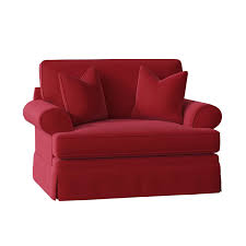 Negley Big 34 Chair And A Half Chair And A Half Red Chair Living Room Red Velvet Chair