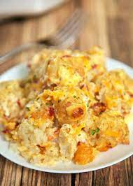 Chicken bacon tater tot casserole. Cracked Out Tater Tot Casserole Recipes Cooking Tater Tot Casserole Recipes