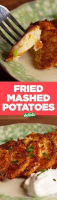 Loaded Fried Mashed Potatoes Are The Best Way To Hack Your Leftovers Recipe Fried Mashed Potatoes Recipes Cooking Recipes