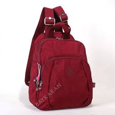 Kucuk Boy 1167 21 Bordo Krinkil Kumas Bayan Sirt Cantasi Smart Bags Canta Kumas Sirt Cantasi