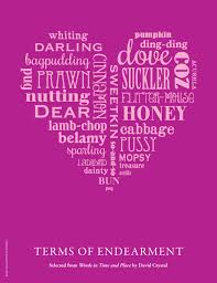 Terms Of Endearment Infographic Synonyms List Terms Of Endearment Words Terms Of Endearment List