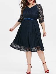 Plus Size Lace Midi Party Dress In 2020 Casual Dresses Plus Size Flattering Plus Size Dresses Dresses For Apple Shape