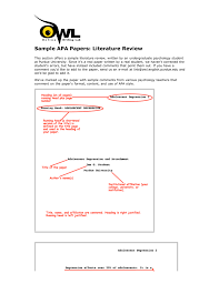 Put five spaces between the page header and the page number. Literature Review The Sample Apa Papers Literature Review