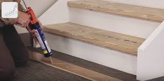 Trims cover the transition between different kinds of floors. Easier Laminate Stair Installation Quick Step Style