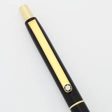 Image result for thin black montblanc gold trim