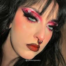 16G rote Coffin Rose Blätter Scharnier Segment Septum Ring/Daith  Ohrring/schwarz Halloween Septum Schmuck/Knorpel/Helix/Conch/Tragus  Hoop/Geschenke