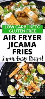 Here are some ideas of ways to use . Air Fryer Jicama Fries With Cilantro Lime Dipping Sauce