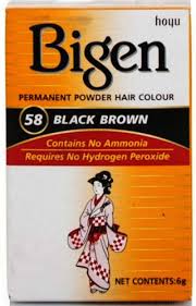 Bigen powder hair dye dark brown c, 6 gm 9,00 aed. Hoyu Bigen Permanent Black Brown Hair Color 58 0 21 Oz 6 G