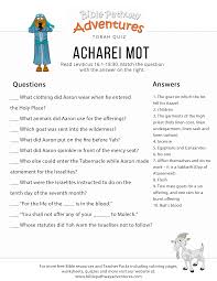 Torah Portion Acharei Mot Bible Study Lessons Bible Quiz Youth Bible Study
