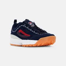 It's not your average blue, but darker and more sophisticated. Fila Disruptor Men Repeat Navy Blue Red Fila Official