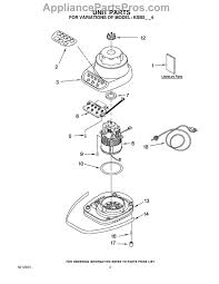 parts for kitchenaid ksb5ob4: unit