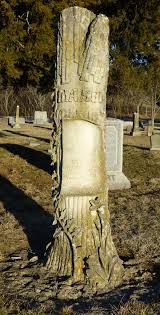 Sunday Snapshot: The tree stump monuments at Clinton Cemetery