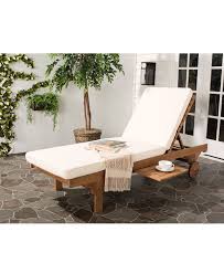 Safavieh Jenne Outdoor Lounge With Side Table Reviews Furniture Macy S In 2021 Outdoor Chaise Lounge Chair Lounge Chair Outdoor Teak Chaise Lounge