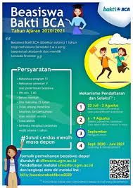 Beasiswa Bakti Bca 2020 Fasilitas Syarat Cara Daftar Jadwal Deadline