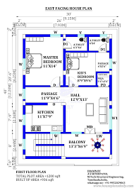 30 40 House Plan East Facing 2bhk
