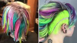 When coloring or dyeing your hair at home, you want blondes with cool tones tend to look amazing with platinum colors, whereas blondes with a lighter complexion can go for something more beige/gold. Amazing Hair Color Transformations Rainbow Hair Colous Youtube