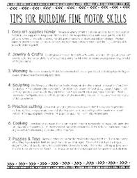 How To Improve Fine Motor Skills Parent Handout Fine Motor Skills Motor Skills Fine Motor
