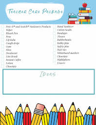 It's not a pretty sight. Teacher Care Package Ideas Bright And Busy Kids
