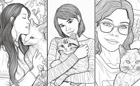 Cat mom: A Coloring Book for Women Who Adore Their Furry Feline Friends:  Kitty Love