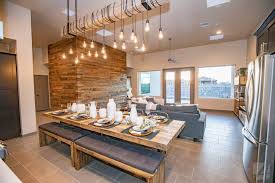 Amazon Com Rustic Reclaimed Barn Wood Beam Hanging Light Fixture 96 Long With 20 Lights Handmade In The Usa By 7m Woodworking Handmade