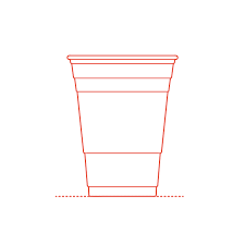 A basic 16 ounce (473 ml) solo cup. Beer Pong Cups Dimensions Drawings Dimensions Com