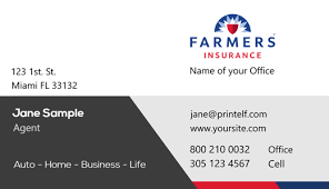 We're currently unable to display your id card. Farmer Insurance Modern Design Farmers Insurance Free Business Card Templates Business Insurance