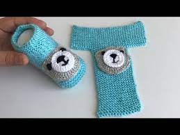 Yeni Dogan Bebek Patigi Yapilisi Ayicik Figurlu Erkek Bebekler Icin Bebek Patigi Yapilisini Siz Degerli Takipcilerim Baby Knitting Patterns Patikler Tig Isleri