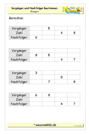 Vorganger Nachfolger Bis 10 Klasse 1 Lesen Lernen 1 Klasse Matheunterricht Mathe Fur Vorschulkinder