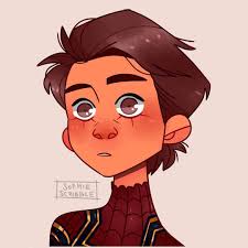 All The Infinity War Gifs On Tumblr Made Me Want To Draw Peter Again Peterparker Infinitywar Avengers Marvel S Spiderman Art Cartoon Eyes Drawing Art