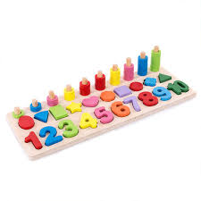 Details About 1 10wood Counting Number Board Montessori School Interactive Math Chart Game Toy