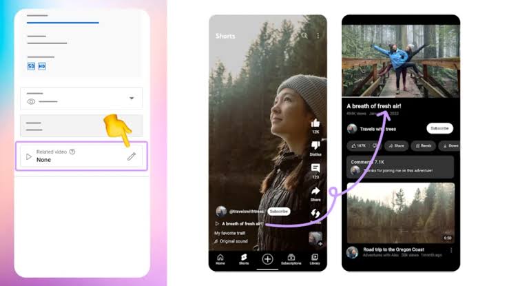 YouTube Launches Shorts Related Video Link for Long-form Videos