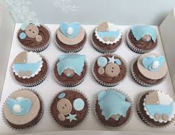 Remove from pans to wire racks, and cool completely. Home Made Simple Baby Shower Cupcakes Boy Novocom Top