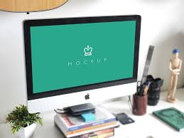 Free Imac Mockup Psd Mockup Desk Imac Mockup Psd