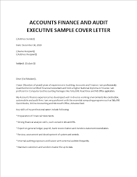 I am professionally qualified acca certified financial accountant and also hold a higher . Finance Executive Cover Letter