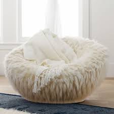 Winter Fox Faux Fur Groovy Swivel Chair Lounge Chair Pottery Barn Teen