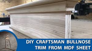 Another description of a bullnose trim is a ceramic trim created. Diy Traditional Craftsman Bullnose Trim Youtube
