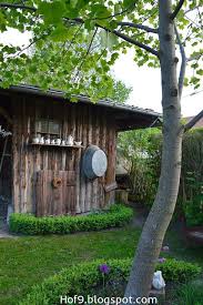 Lila Wolken Shabby Chic Garten Garten Gartengebaude