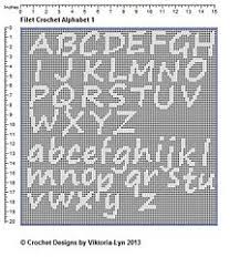 free filet crochet pattern alphabet 1 crochet alphabet