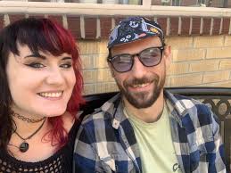 Goth girls with their opposite aesthetic boyfriends.