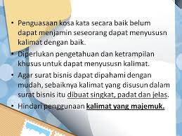 Perihal kalimat baik, nabi muhammad saw menegaskan dalam sabdanya Menyusun Kalimat Dalam Surat Ppt Download
