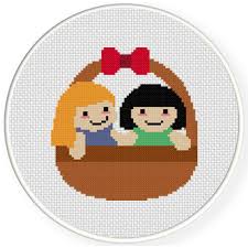 12 days of christmas (68). Charts Club Members Only Doll Basket Cross Stitch Pattern Daily Cross Stitch