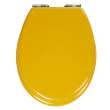 Abattant Wc Plastique Uni Jaune Moutarde Frein De Chute Abattant Wc Accessoires De Salle De Bain Et Wc Decoration Gifi