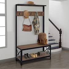 Shop benches entryway furniture at macys.com. Entryway Wall Shelf Hall Bench Coat Rack Storage Seat Set Mudroom White Black Household Supplies Cleaning Home Organization