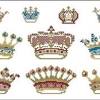 Counted cross stitch crown patterns. 1