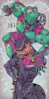 Original Art By Asaka The Permission For Reprinting This Picture Has Been Granted By The Original Artist In 2020 Jojo Anime Jojo Bizarre Jojo S Bizarre Adventure Anime