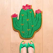 Paillasson Cactus 45x40 Maisons Du Monde Objet Deco Paillasson Cactus